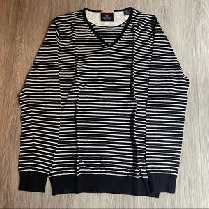 Scotch & Soda Striped V-neck Sweater